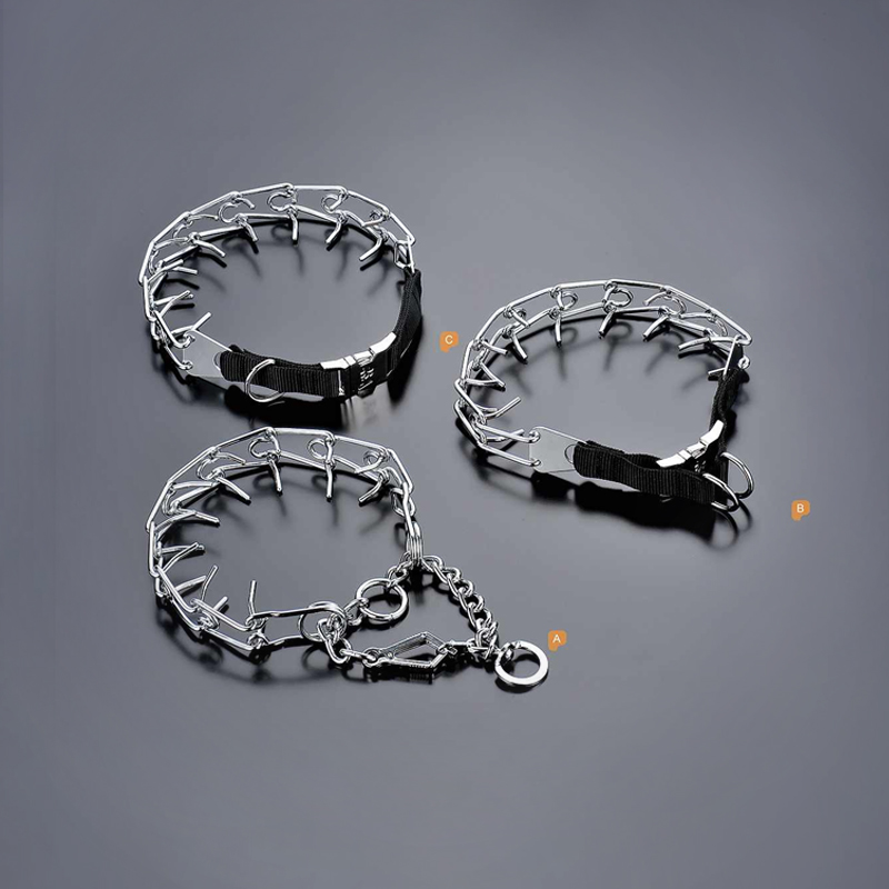 Design and materials of chain link dog collars